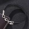 Double Leather Wrap Braided Wristband Cuff Punk Men Women Hot Surfer Bracelet Bangle Couples Jewelry BB1089