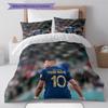 Kylian Mbappe Custom Name Pattern Bedding Quilt Set Quilt Cover Pillowcase Home Birthday Gift(1 * duvet cover + 2 * pillowcase, without core)