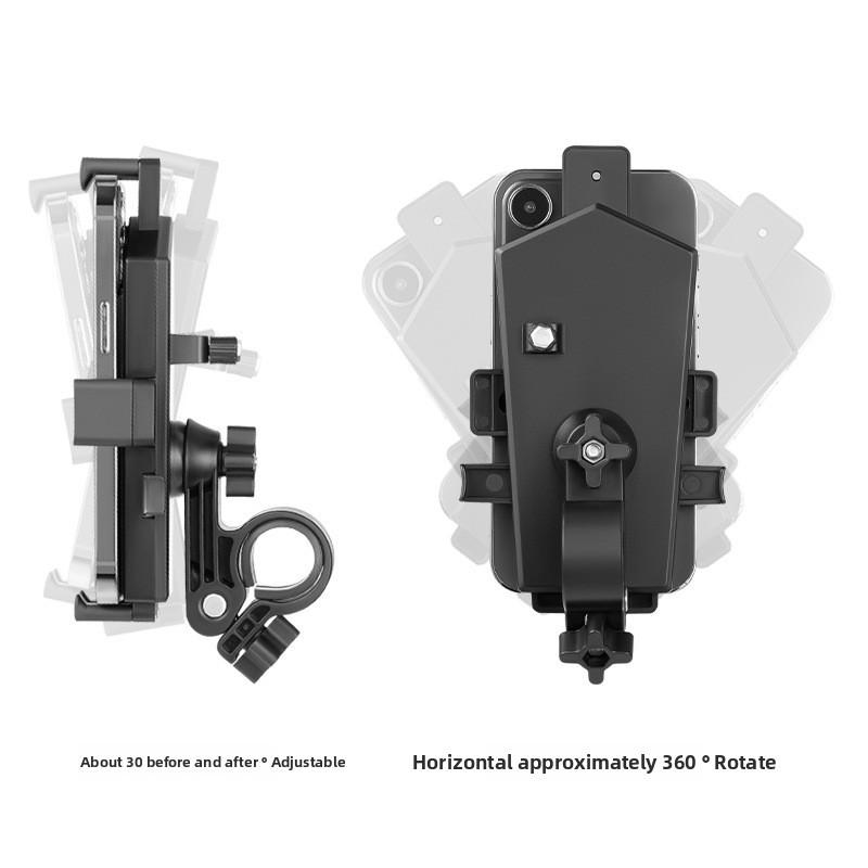 Bicycle Phone Holder With 360 Degree Rotation And Oneclick Lock For Cycling Commuting