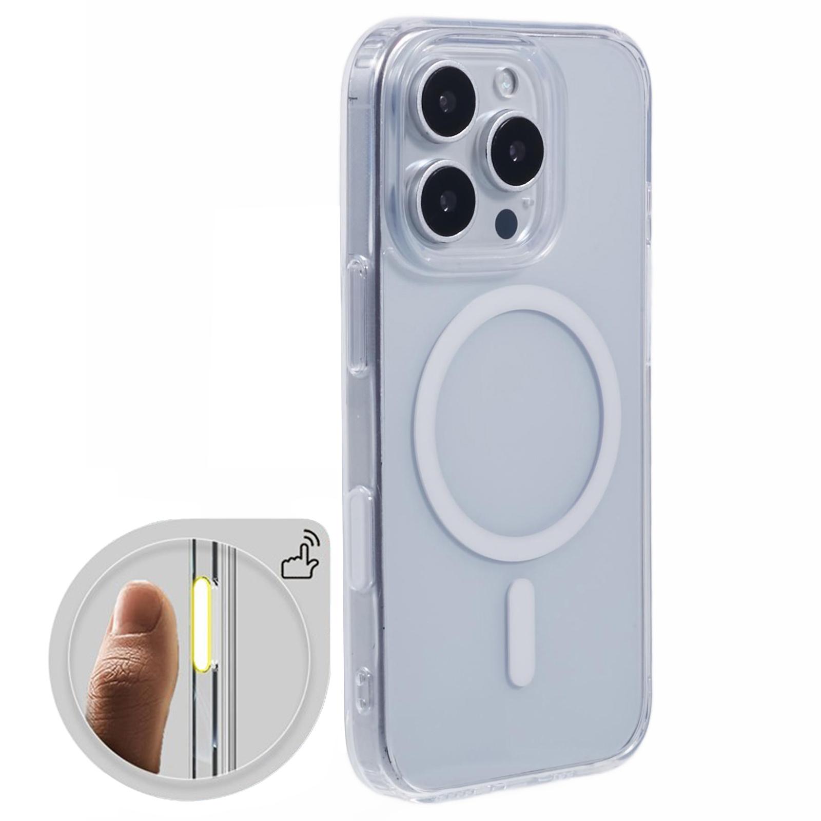 

For iPhone 16 Pro Case Compatible with MagSafe TPU+Acrylic Phone Cover with Camera Control Button A