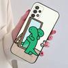 Cute J-Jogumans Dinosaur Phone Case Black Silicone Soft For Samsung S25,S24,S21,S22,S23,S30,Ultra,S20,Plus,Fe,Lite