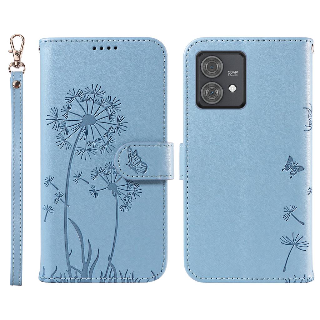 For Motorola Edge 40 Neo 5G Leather Case Wallet Phone Cover Dandelion Imprint