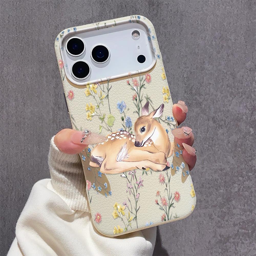 Wild Deer Leisurely Phone Case For IPhone 11 Case IPhone 15 17 13 12 14 16 Pro Max 15 Pro Plus Silicone Shockproof Cover Funda