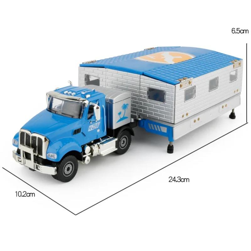 1:50 Diecast Model Truck Toys Transforming Rv Motor Home Caravan Replica Large Van Recreational Vehicle P236