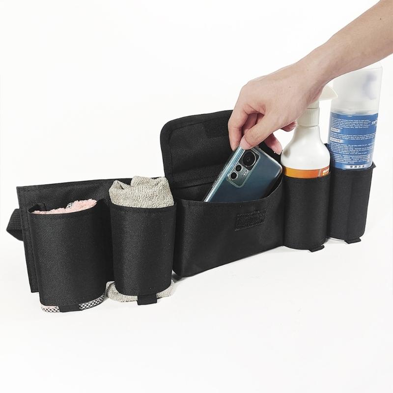 Waist Tool Bag Belt Beer Belt Bottle Holder Tool Pouch Drink Can Holder Waist Pack Bag for Housekeeping Cleaning
