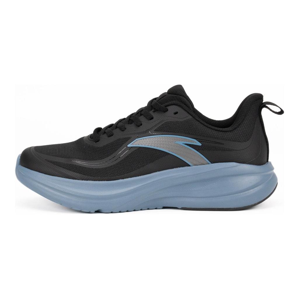 Anta Cloud Path Fabric Low top Running Shoes Men's Basic Black/Rosemary Blue 112615526-5