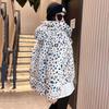 Modische kurze Winter-Baumwolljacke für Damen - Loose Fit Brotmantel mit floralem Muster