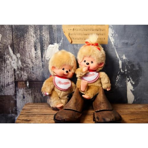 Sekiguchi Monchhichi Premium Standard S Beige Girl 251834 H21.5 x W13 x D7.5cm
