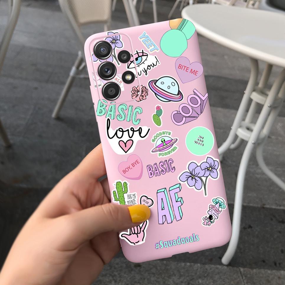 For Samsung Galaxy M32 M33 M13 M23 M12 M53 Phone Case Back Cover Dinosaur Bear Cartoon Child Fundas For Samsung M13 M23 M33 5G