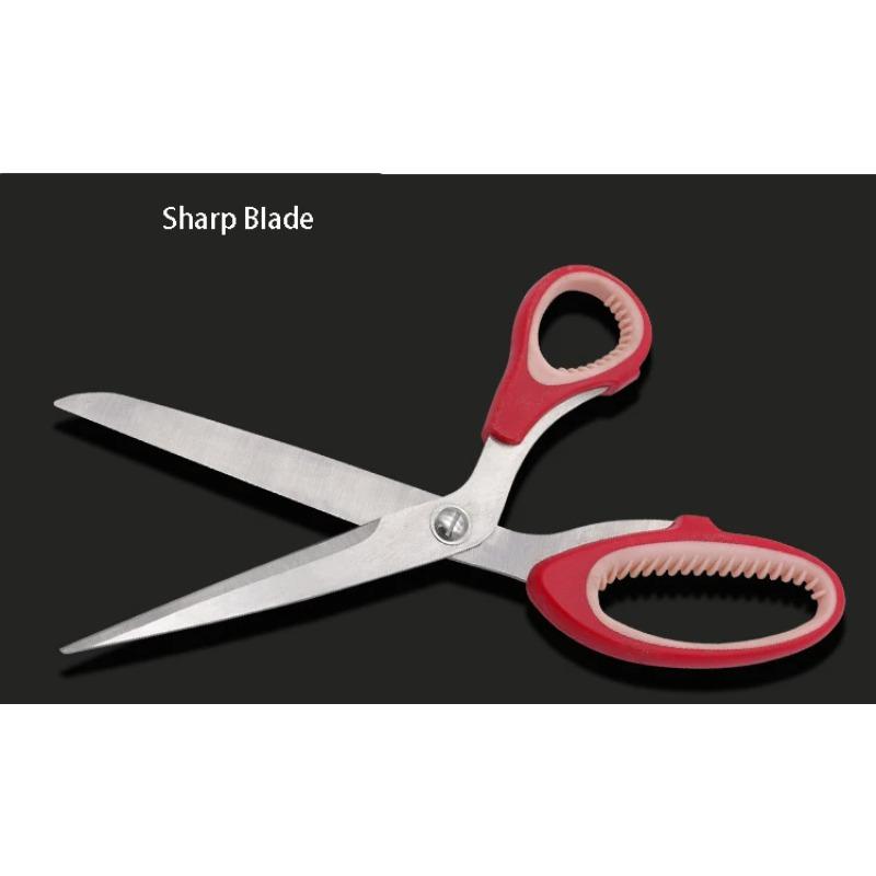 Stainless Sharp Steel Tailor Blade Shear Pptpr Handle Scissors Sewing Household Diy Clothing Cutting Accessories Tools