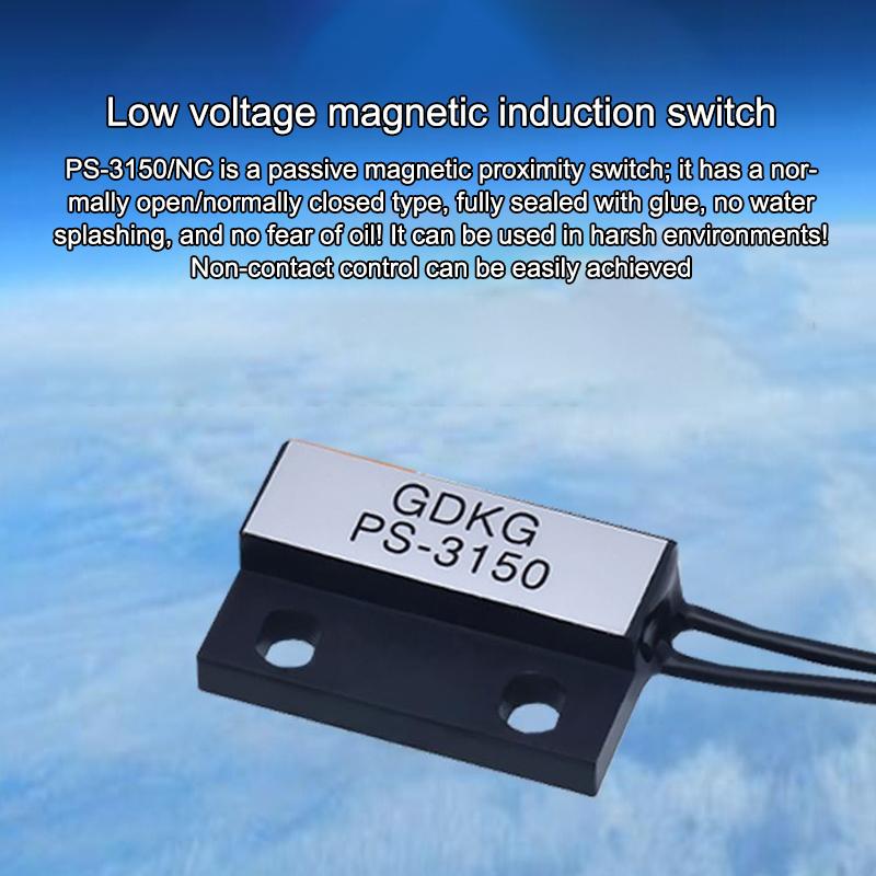 Reed Switch Sensor 1Pcs Magnetic Door Window Contact PS3150 Normally Open Closed for Wireless Alarm System Upgrade