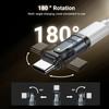 Convertisseur de charge USB-C 180 Degrés Transfert de données rapide Adaptateur USB-A Femelle Charge Rapide