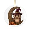 Decorative Wall Hangings Halloween Ghost Hanging Ornament, Double Side 2D Acrylic Black Cat Bat Skull Indoor Outdoor Decorations Pendant for
