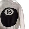 Black Eight Men's Trendy Vintage Mohair Pullover Sweater