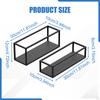 2x Metal Cupcake Stand Dessert Table Display Set Serving Tray Rectangular Platter for Graduation