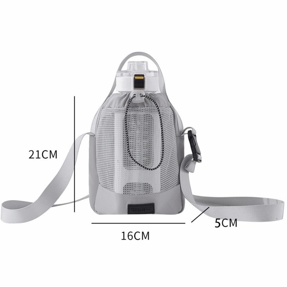 

Регулируемый плечевой ремень Сумка для бутылки с водой Портативная Многофункциональная Хранение Защитный чехол Держатель для бутылки с водой Сумка Для путешествий серый