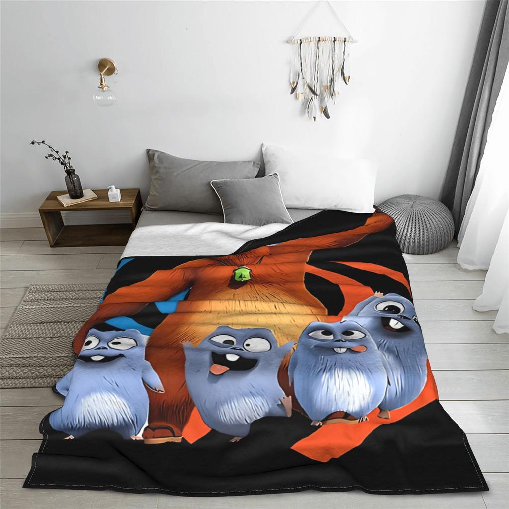Coperta da Viaggio di Sopravvivenza Grizzly e Lemming Qualità Morbida Coperta Plaid Inverno Ragazze Ragazzi Soggiorno Moda Copriletto