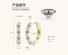 Silvere Glam 2025 Cross-border New Moissanite S925 Sterling Silver Earrings, Fashionable And Trendy Ear Clips