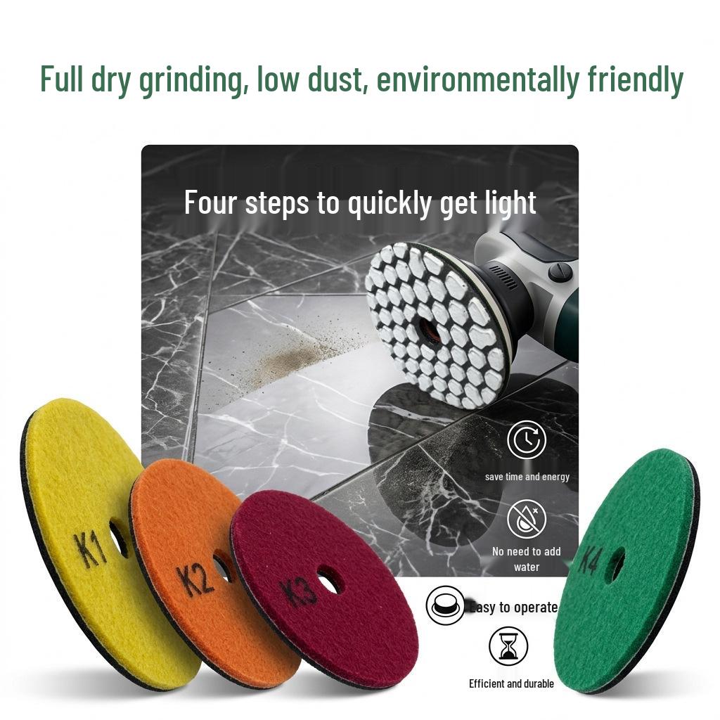 Four-Step Dry Marble Polishing & Grinding Pad