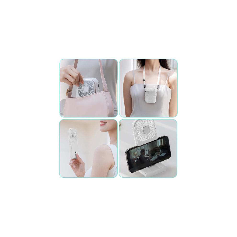Przenośny wentylator, Mini przenośny wentylator, Wentylator ręczny, Mały osobisty wentylator 4-biegowy, Wentylator ręczny, Akumulatorowy cichy wentylator USB na zewnątrz, do podróży