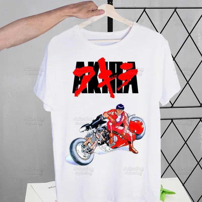 Akira Anime Manga Japanese T Shirt Men Retro Tops Tees Harajuku Neo Tokyo Shotaro Kaneda Tshirt Streetwear Hip Hop T-shirts