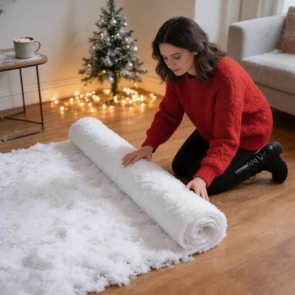 Christmas Snow Blanket Artificial Snow For Winter Decor And Cave Displays