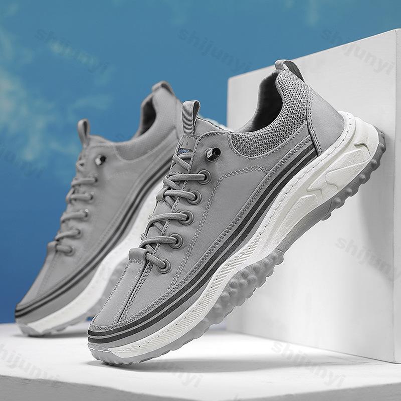 Fashion Men's Fashion Trend Casual Thick Sole Sport Shoes 2025 Summer New Mesh Breathable Comfortable Low Top Non slip Platform sneakers