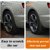 4PCS Car Mud Flaps, Black Mud Flaps Splash Guards, Front Rear Mud Flaps Splash Guards, No Drilling Mudguards Fenders Car Exterior Accessories
