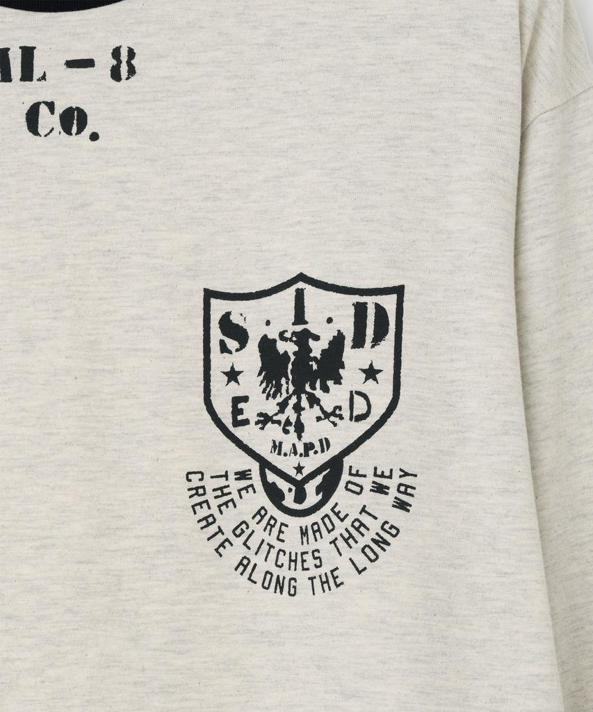 MILLO ARCHIVE S.I.D Ringer Long Sleeve T-Shirt [Oatmeal]