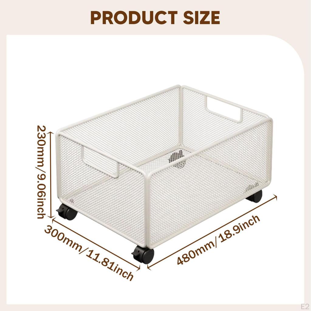 Siatkowy Wiszący Organizer na Akta Wózek na Kółkach Mobilny Regał na Książki Przenośny