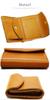 Camel Tri-fold Wallet for Men and Women, Small Wallet, Tochigi Leather, Genuine Leather, Men's Wallet, Women's Wallet, Mini Wallet, Slim, Large