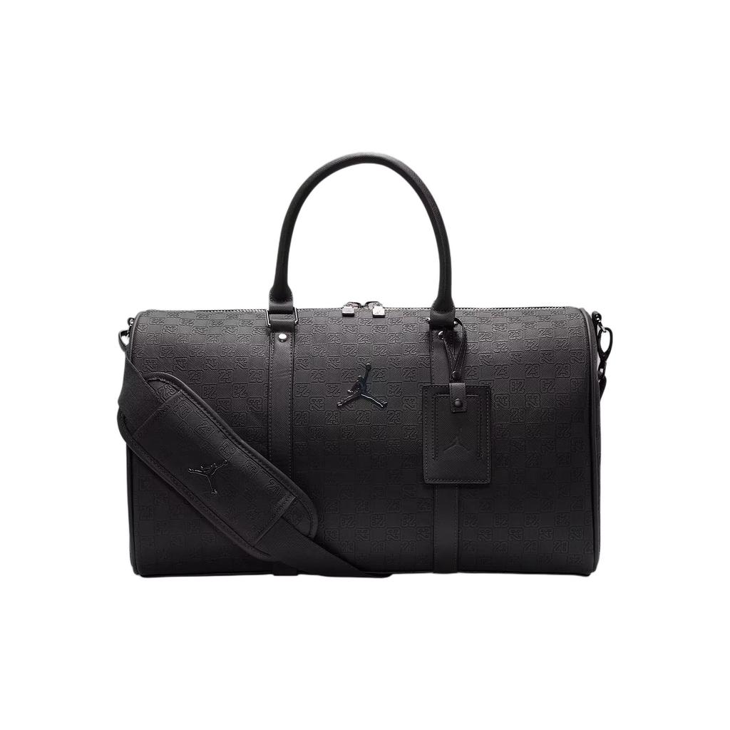 Jordan 25L Brand Logo Adjustable Detachable Polyurethane Travel Bag Unisex Travel Bag Black HV2856-045