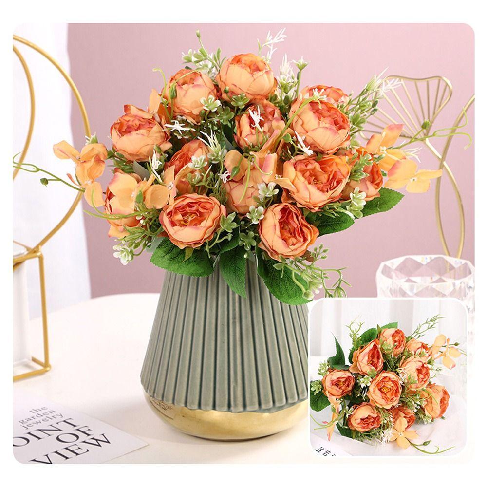 Wedding Florals DIY peony Flower Fake Flower Imitation Silk Flower Artificial Flowers