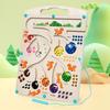 Children's Educational Maze Toy Ball Concentration Training Maze Magnetic Squirrel Foraging Digital Pen Ball