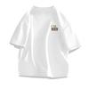 Unisex Trendy Cotton Short Sleeve T-Shirt - Simple Print, Five-Point Sleeve, Summer Style