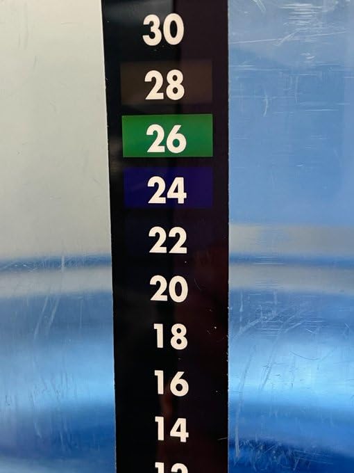 ONDOLAB Indoor LCD Thermometer 16LR To Accuracy Sticker, (10°C 40°C), Authentic, 2°C Increments, ±1°C/Micron