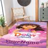 Dora Explorer Customize Your Name Floor Mat Suitable for Study room Outdoor Dining Room Playrooms Anti-slip Rug Office home decor
