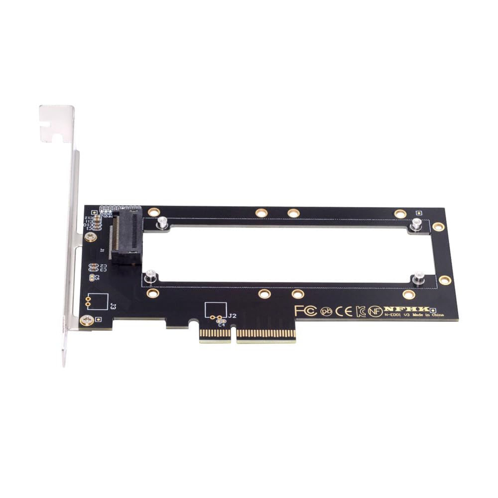 Xiwai 4X Host Converter EDSFF NVMe Ruler 1U Thickness Short SSD Carrier Adapter PCI-E4.0 GEN-Z E1.S 5.9mm 8.0mm