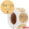 50-500Pcs Kraft Paper Homemade With Love Stickers Scrapbooking For Envelope And Package Seal Labels Sticker Stationery Handmade