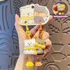 2Pcs/Set Resin Animal Keychain Hanging Keychain Sets Fashion Couple Pendant  Bag Charm