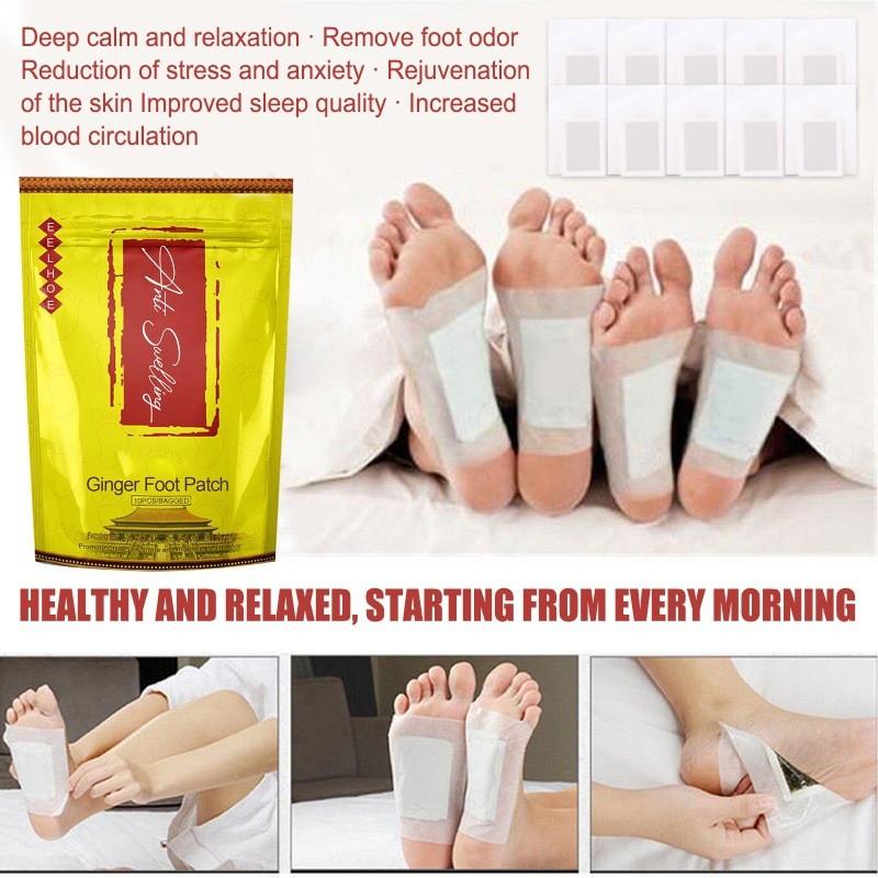 Eelhoe Nourishing Foot Pads For Relaxation And Wellness With Herbal Ginger Essence