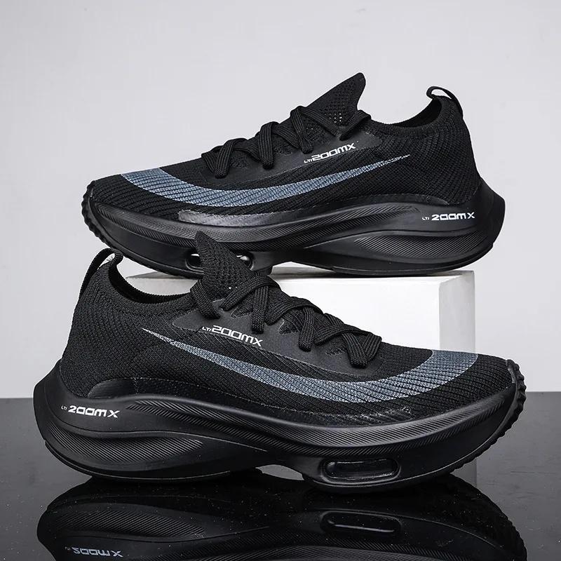 Ultra-Light Men's Running Shoes Breathable Mesh Outdoor Sports Sneakers Low Top Spring Autumn Summer Fashionable Running Footwea