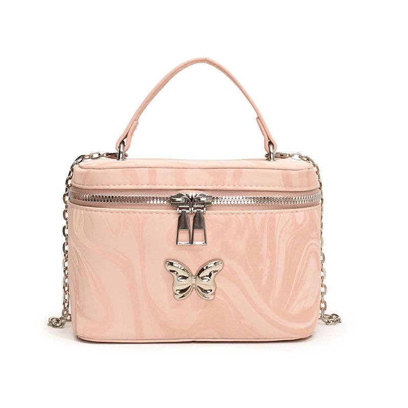 

2024 New Fashion Butterfly Chain Bag Casual Simple Commuter Large Capacity Shoulder Crossbody Bag Handbag Women рожевий