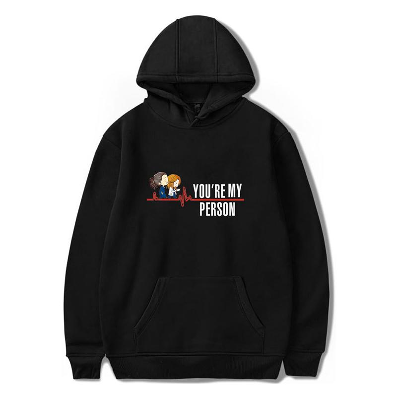 IELGY простой мультяшный принт модный свитер с капюшоном и круглым вырезом для мужчин 4XL — фото 5