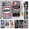 M-Morat Music Phone Case For IPhone 14 X XR XS 7 8 Plus 11 12 13 Pro MAX 13mini Matte Shockproof Case