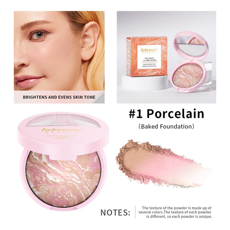 

Marble Baked Powder Foundation Градиентная пудра для контурирования и фиксации макияжа Контурирующая основа для контроля жирности #2 Tan