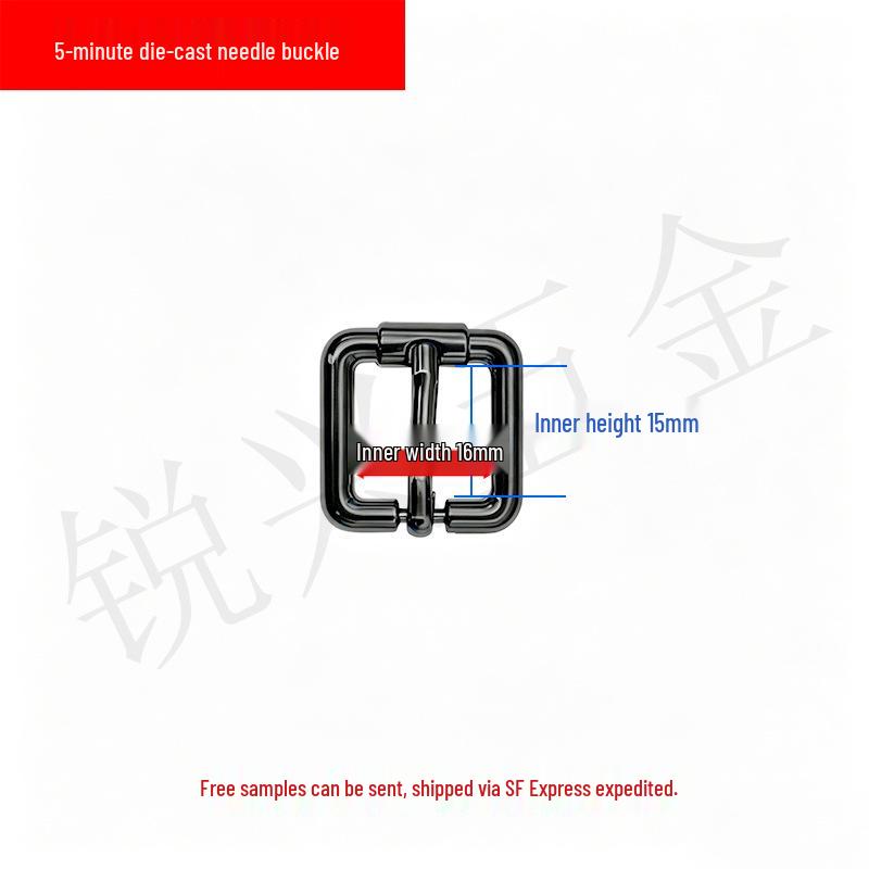 Die-Casting Zinc Alloy Pin Buckle for Leather Shoulder Strap and Webbing Adjustment