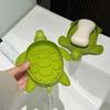 Turtle Soap Box Drain Soap Holder Box Bathroom Shower Soap Holder Sponge Storage Plate Tray Bathroom Supplies Bathroom Gadge