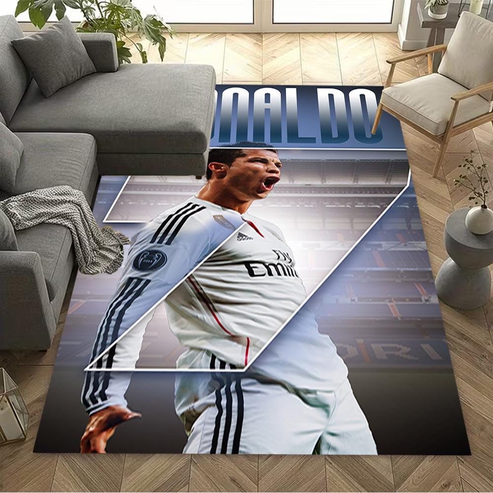 Cr7 Football Legend Floor Rug Office Rug Perfect for Study room Playrooms Game Room Kitchen Antislip Carpet Office home decor