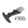 Rubber Hood Catch With Bracket Elastic Stainless Steel Rubber Hood Catch Flexible T-Shaped Drawer Latch For Coolers Boats